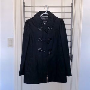 Black Guess Peacoat